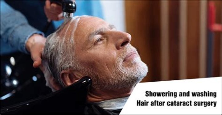 Can I wash my hair after cataract surgery?