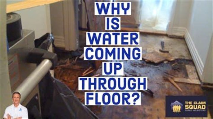 Can water come up through concrete floor?
