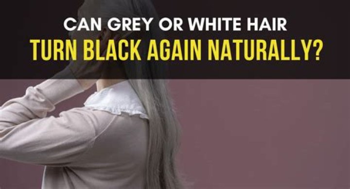 Can white hair turn black permanently?