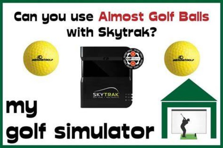 Can you use almost golf balls with skytrak?