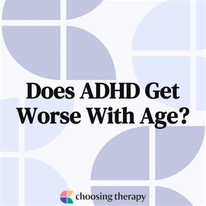 Does ADHD progress with age?
