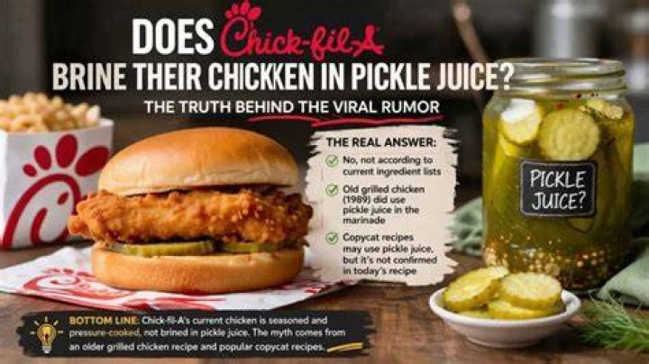 Does Chick-fil-A actually brine in pickle juice?