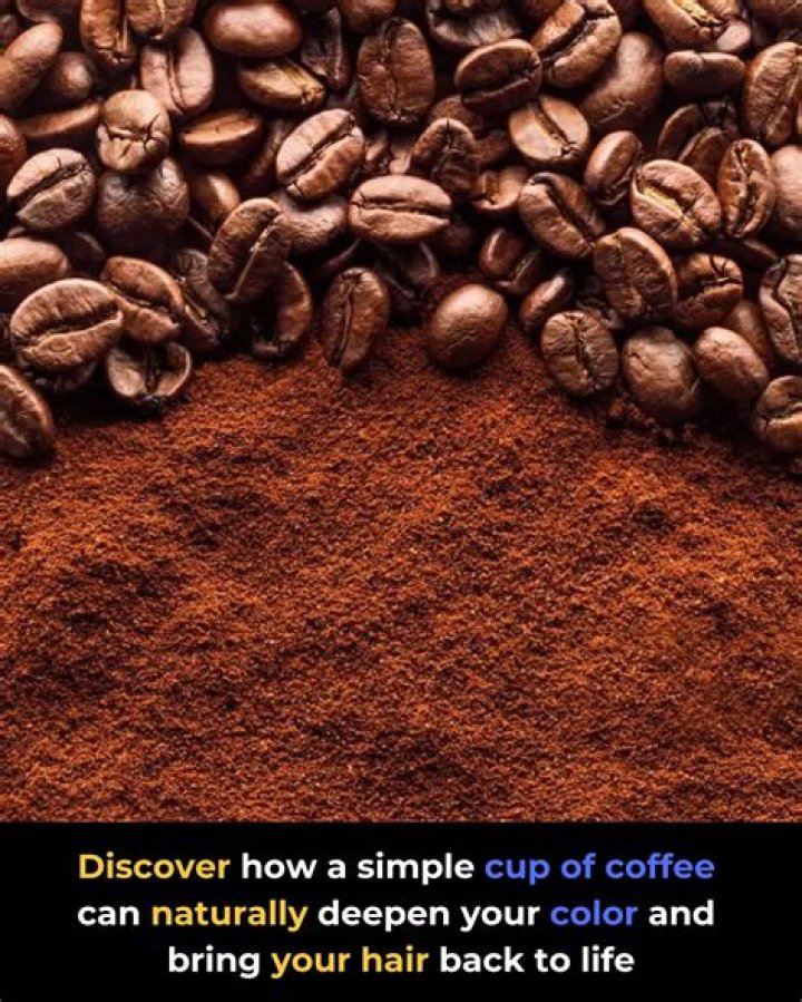 Does coffee make hair brown?