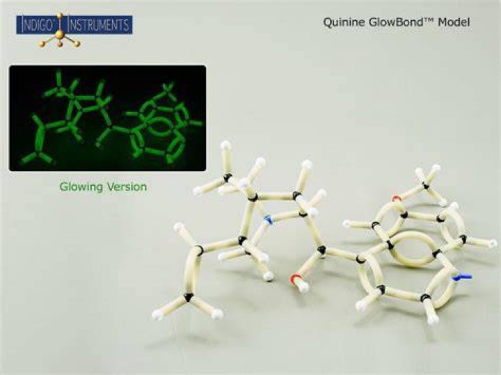 Does quinine glow?
