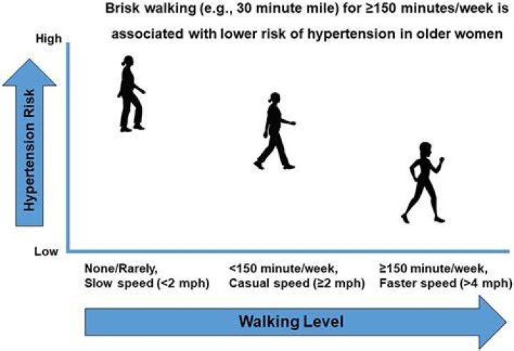 Does walking lower blood pressure immediately?