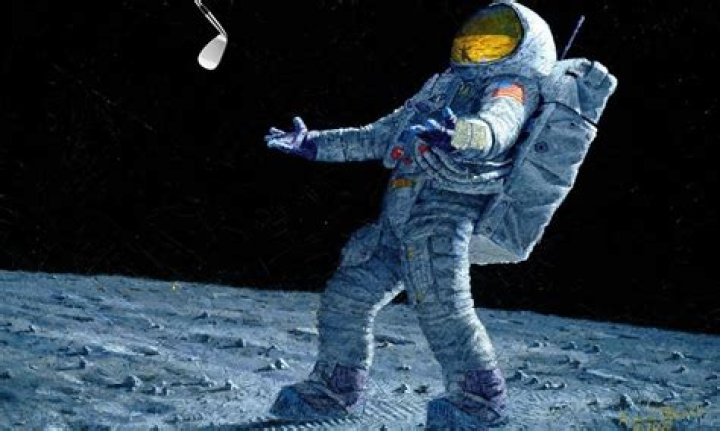 Has anyone hit a golf ball in space?
