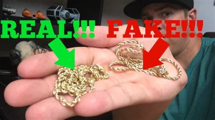 How can I tell if my chain is real gold?