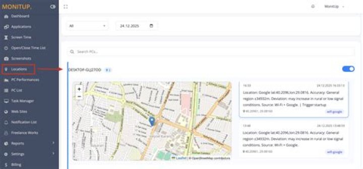How can I track my laptop location?
