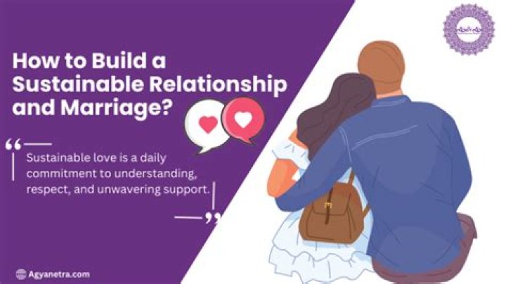 How do you build a sustainable relationship with marriage?