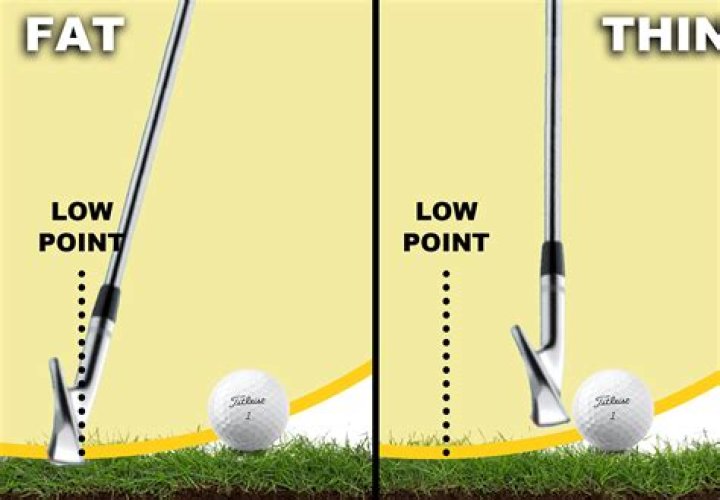 How do you correct a fat golf shot?