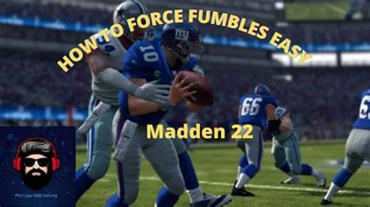 How do you force a fumble in Madden?