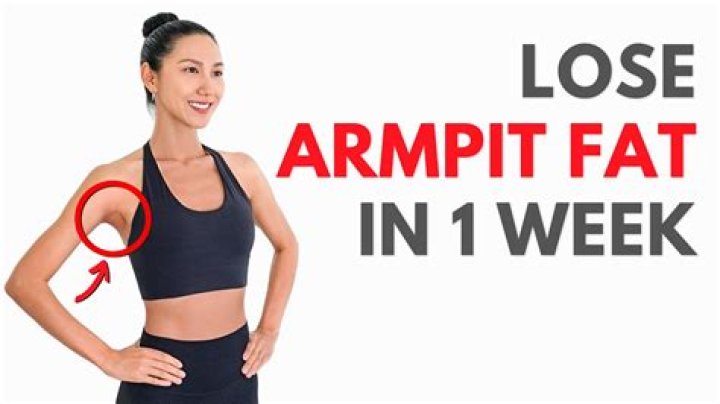 How do you lose armpit fat?