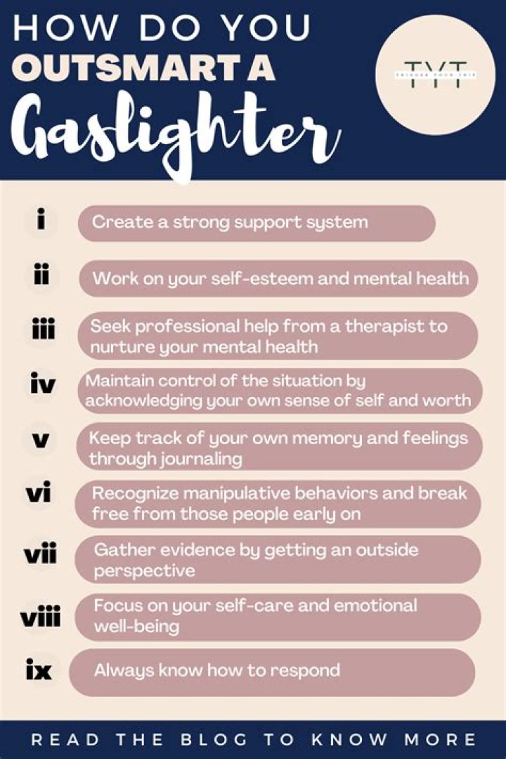 How do you outsmart a gaslighter?