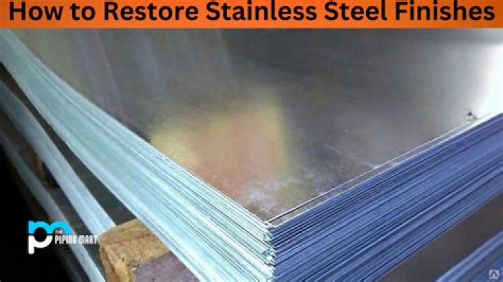 How do you restore a stainless steel finish?