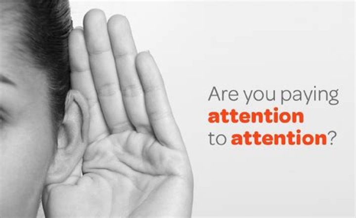 How do you show that you are paying attention to the one you are talking or listening to?