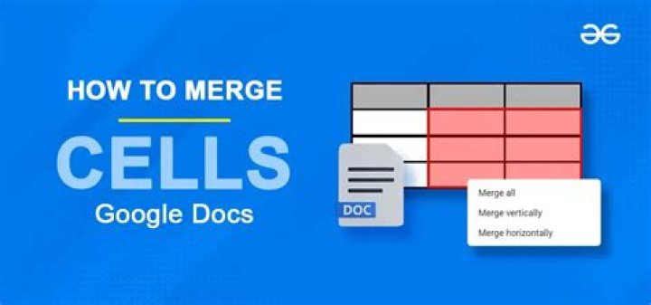 How do you Unmerge cells in Google Docs?