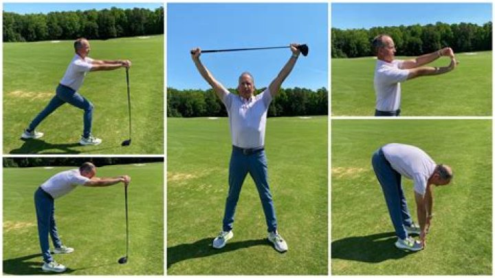 How long do pro golfers warm up before a round?