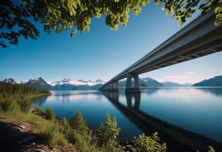 How long would a bridge from Alaska to Russia be?