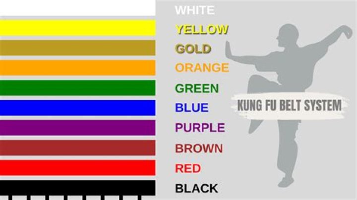 How many degrees of black belt are there in kung fu?