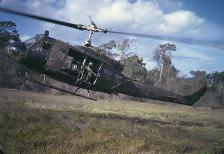 How many Huey helicopters were shot down in Vietnam?