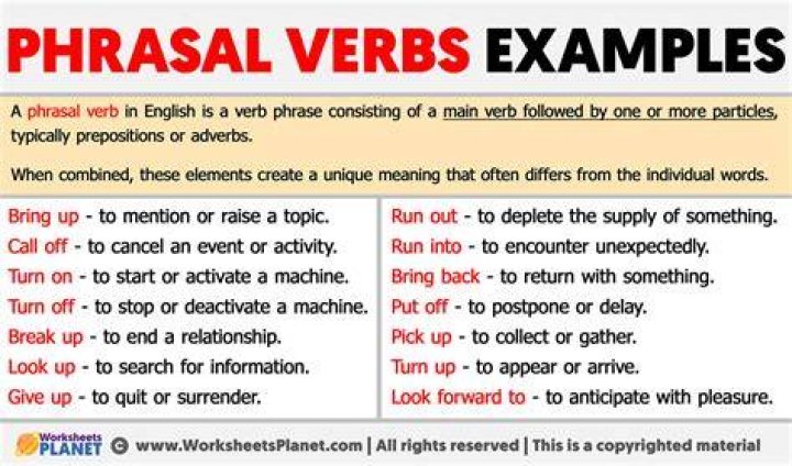 How many parts do phrasal verbs have?