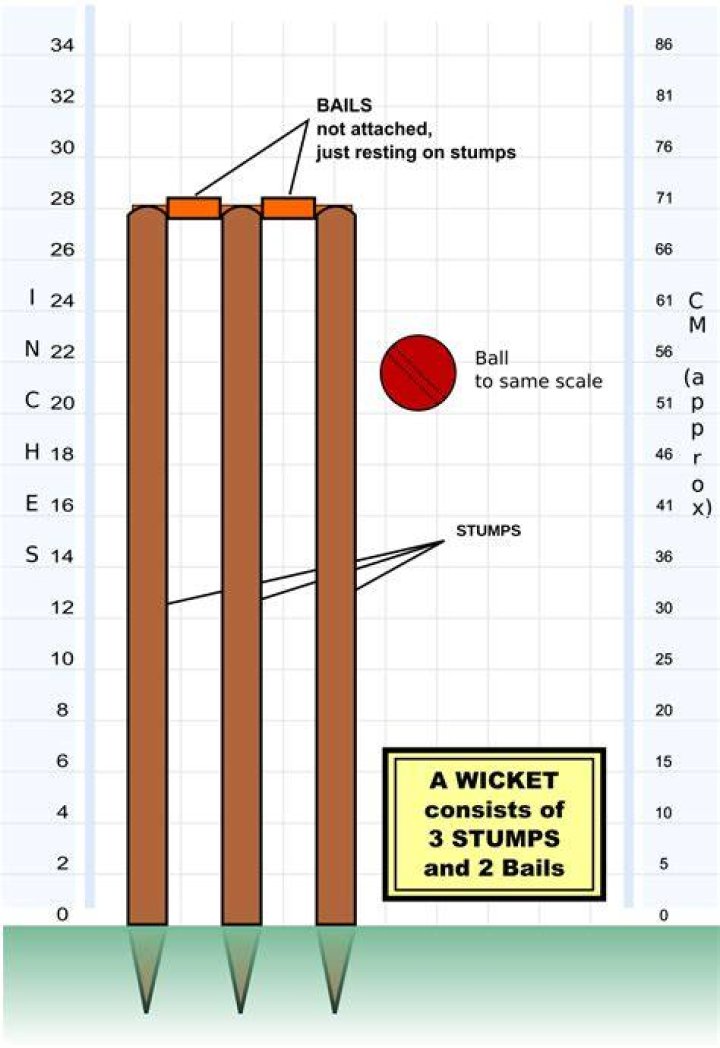 How many stumps are there in a wicket?
