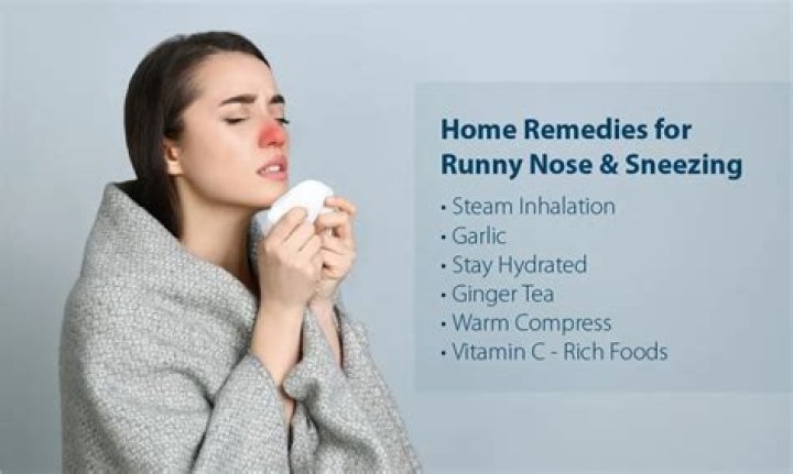Is sneezing and runny nose?