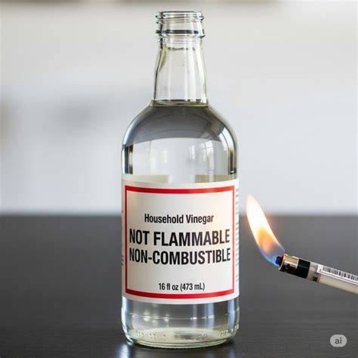 Is vinegar flammable?