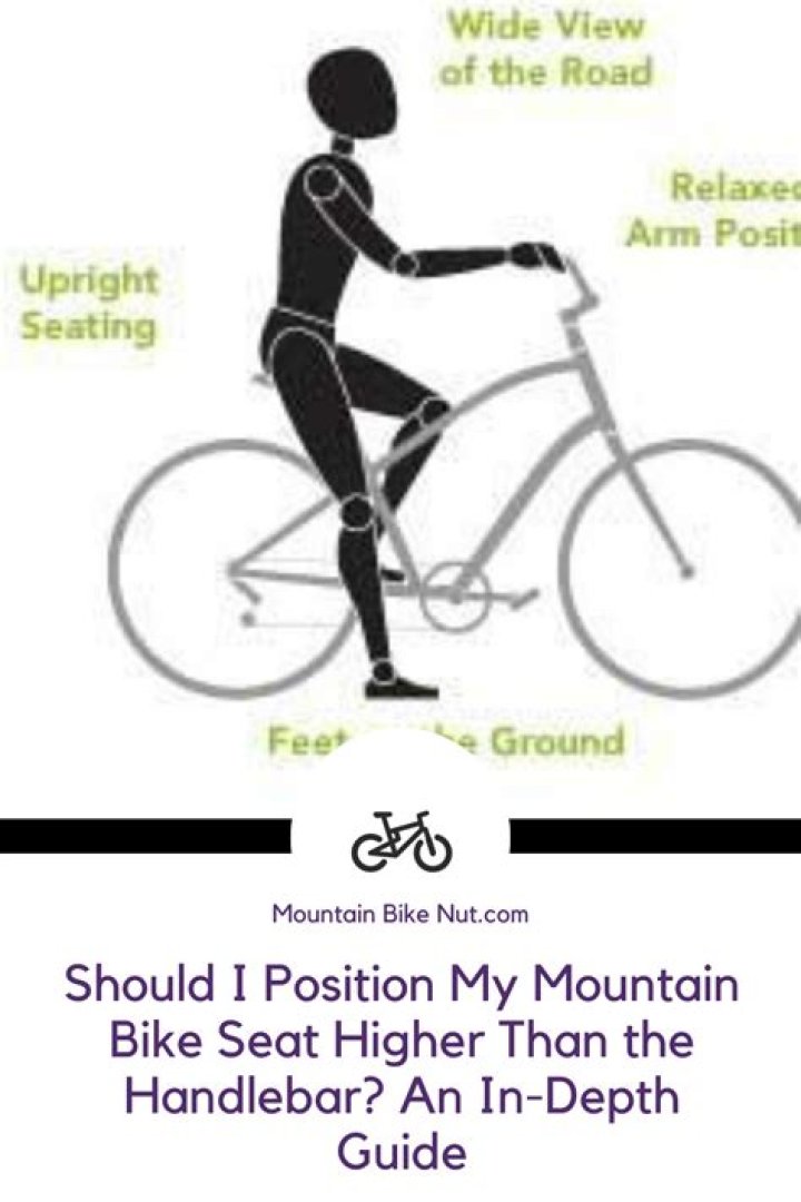 Should my seat be higher than my handlebars?