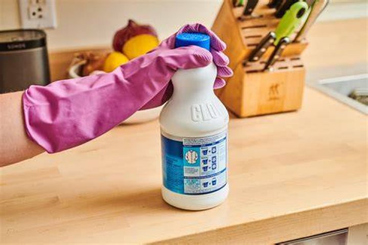 Should you wear gloves when cleaning with bleach?