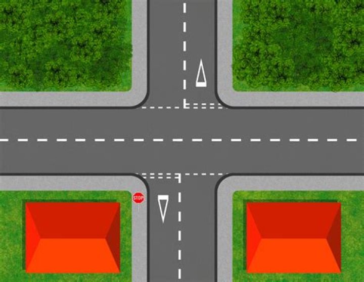 What's an unmarked crossroad?