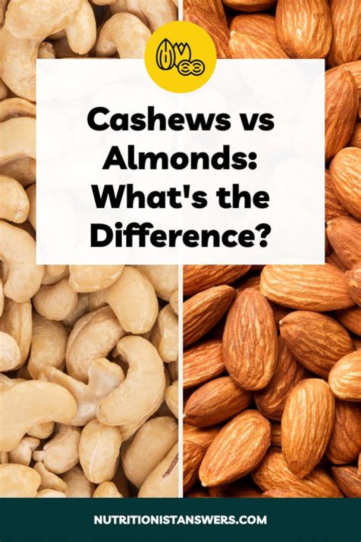 What's healthier cashews or almonds?