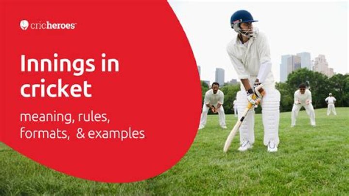 What are innings and overs in cricket?