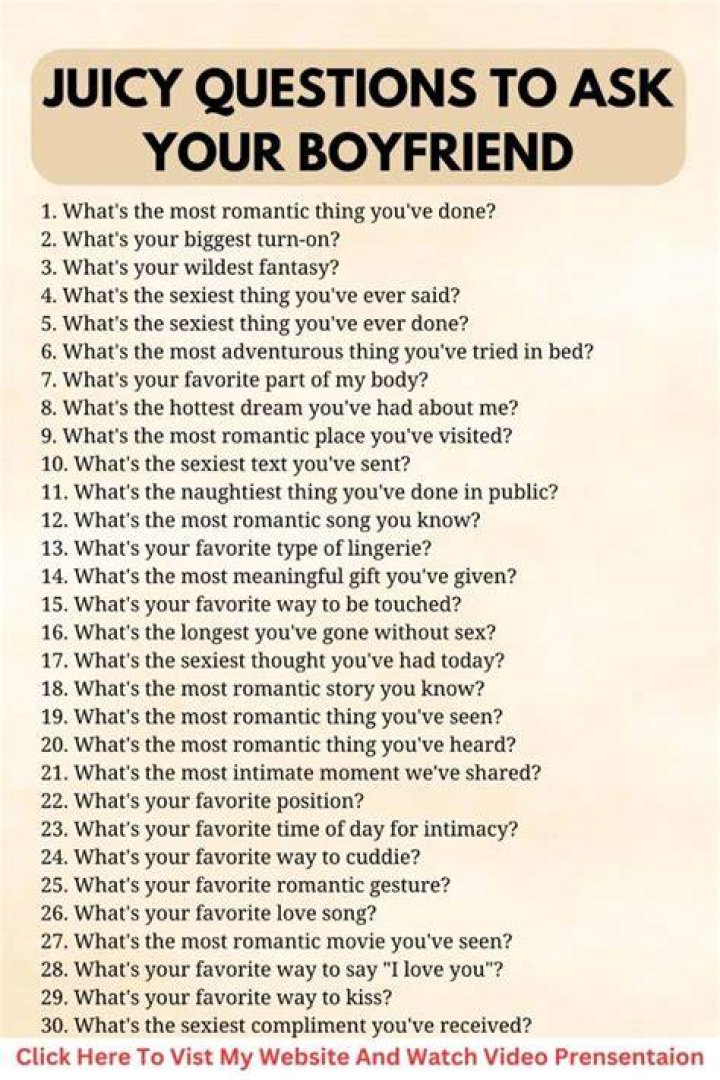 What are some juicy questions to ask a boy?