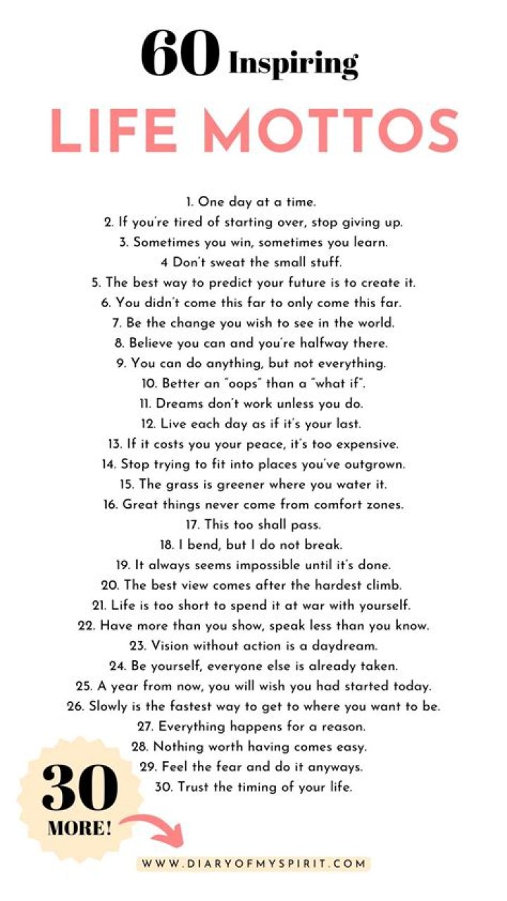 What are some short mottos?