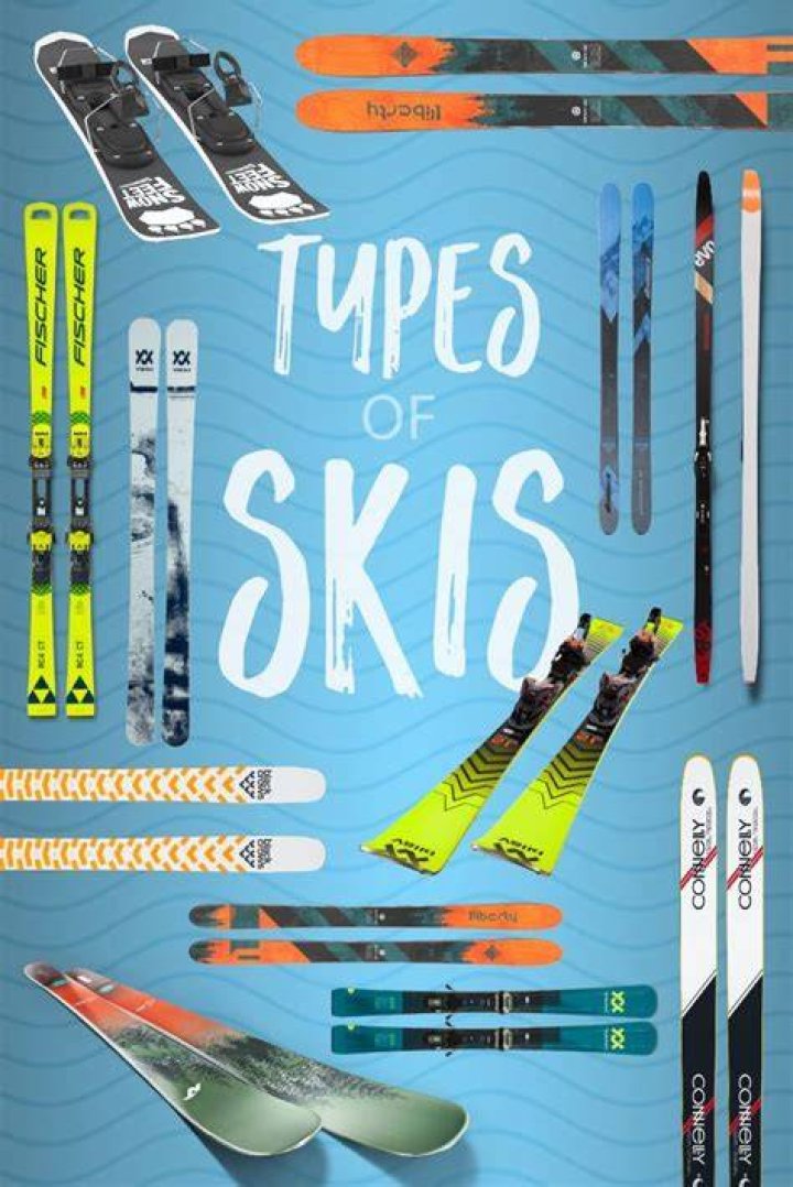 What are three types of skis?