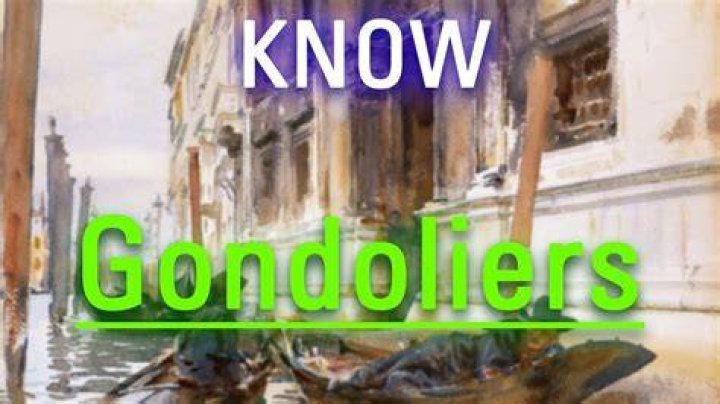 What do gondoliers do?