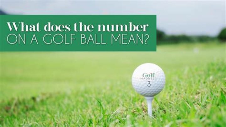 What does 5A mean for a golf ball?