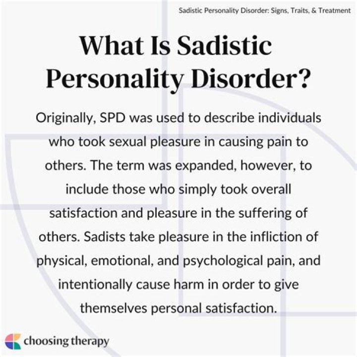 What does a sadist feel?