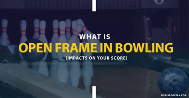 What does open mean in bowling?