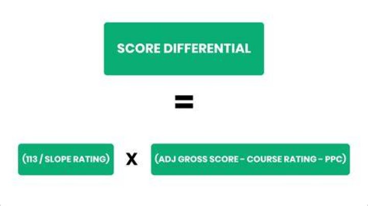 What does score differential mean in golf?