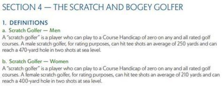 What does scratch golfer mean?