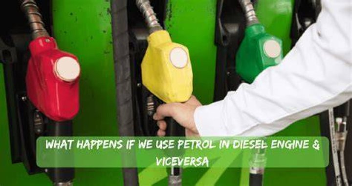 What happens when diesel is used in petrol engine?
