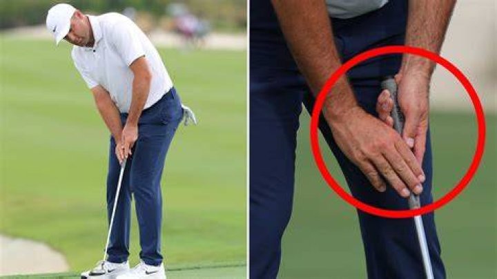 What is a gate swing putting stroke?
