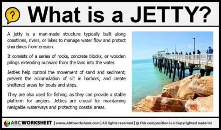 What is a jetty in shipping?
