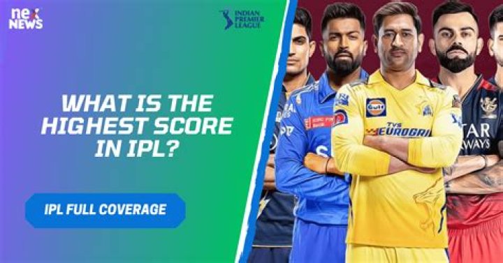 What is the highest score in IPL?