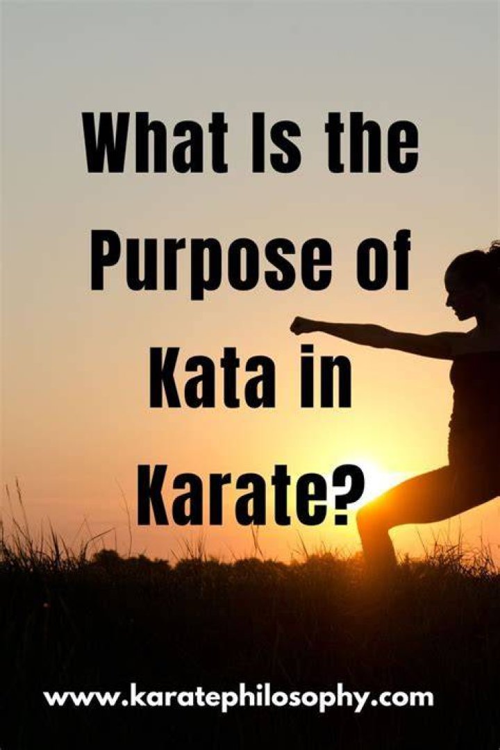 What is the meaning of kata in karate?