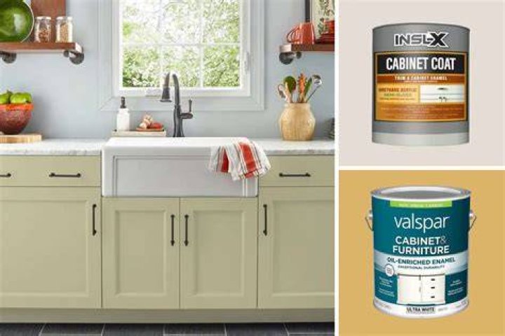 What kind of paint is most durable for kitchen cabinets?