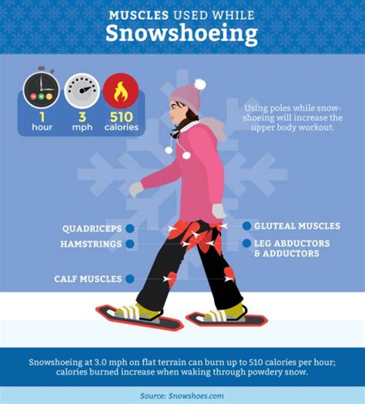 What muscles do you use snowshoeing?