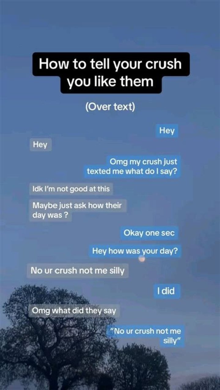 What should I text my crush in day?